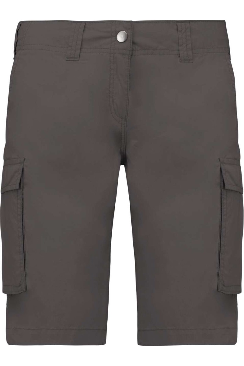 PANTALONI SCURȚI BERMUDA UȘORI CU MULTIPLE BUZUNARE PENTRU FEMEI