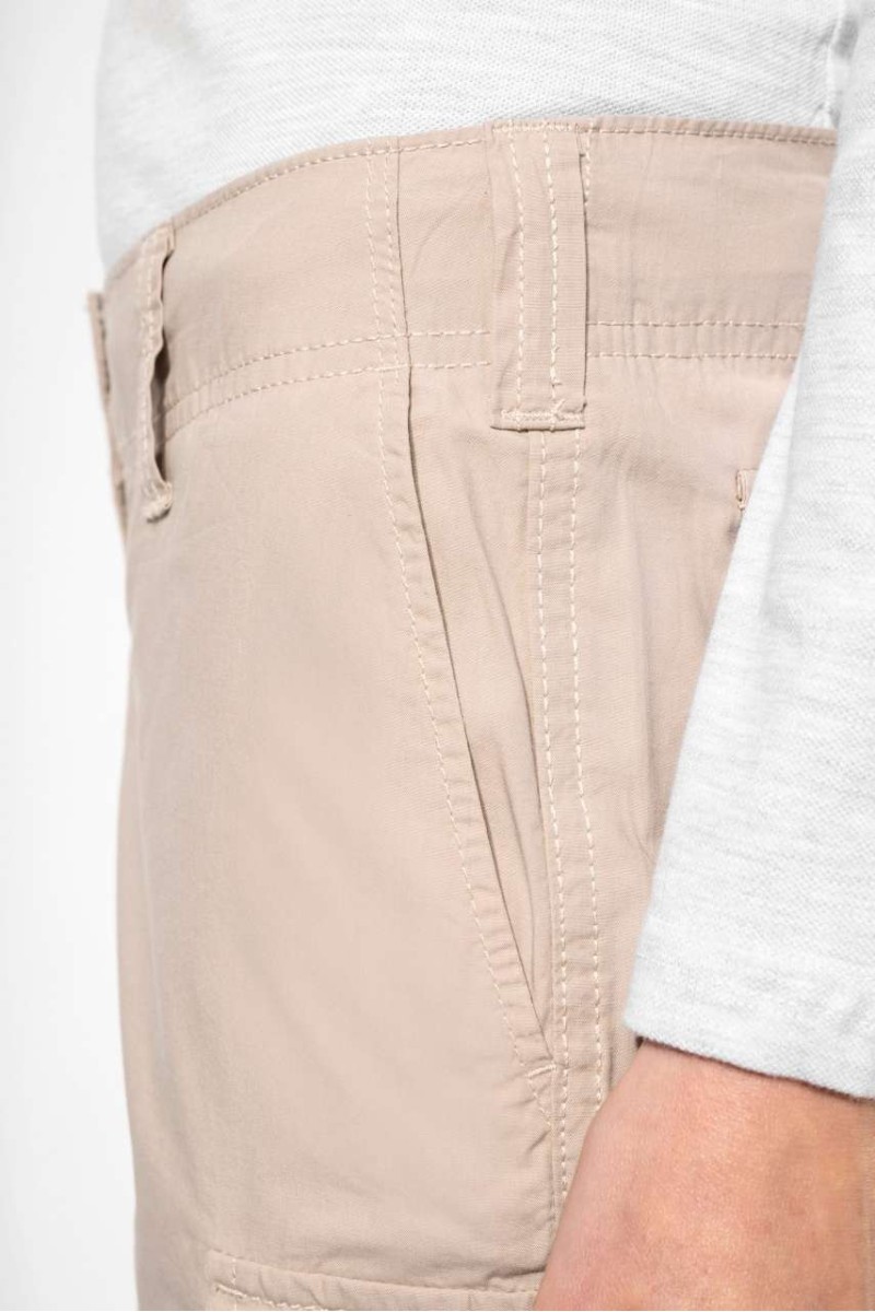 PANTALONI SCURȚI BERMUDA UȘORI CU MULTIPLE BUZUNARE PENTRU FEMEI