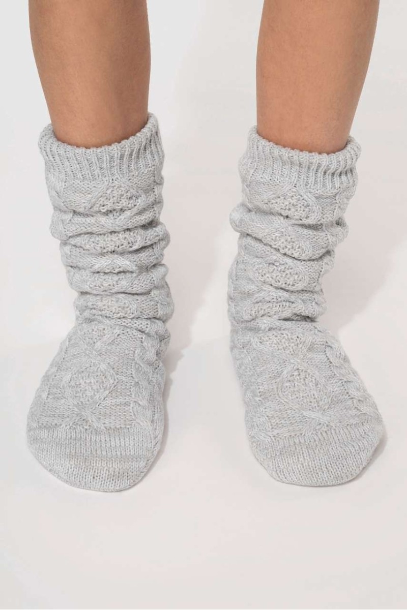 SHERPA-LINED LOUNGE SOCKS
