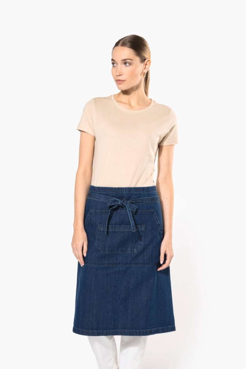 Șorț lung din bumbac