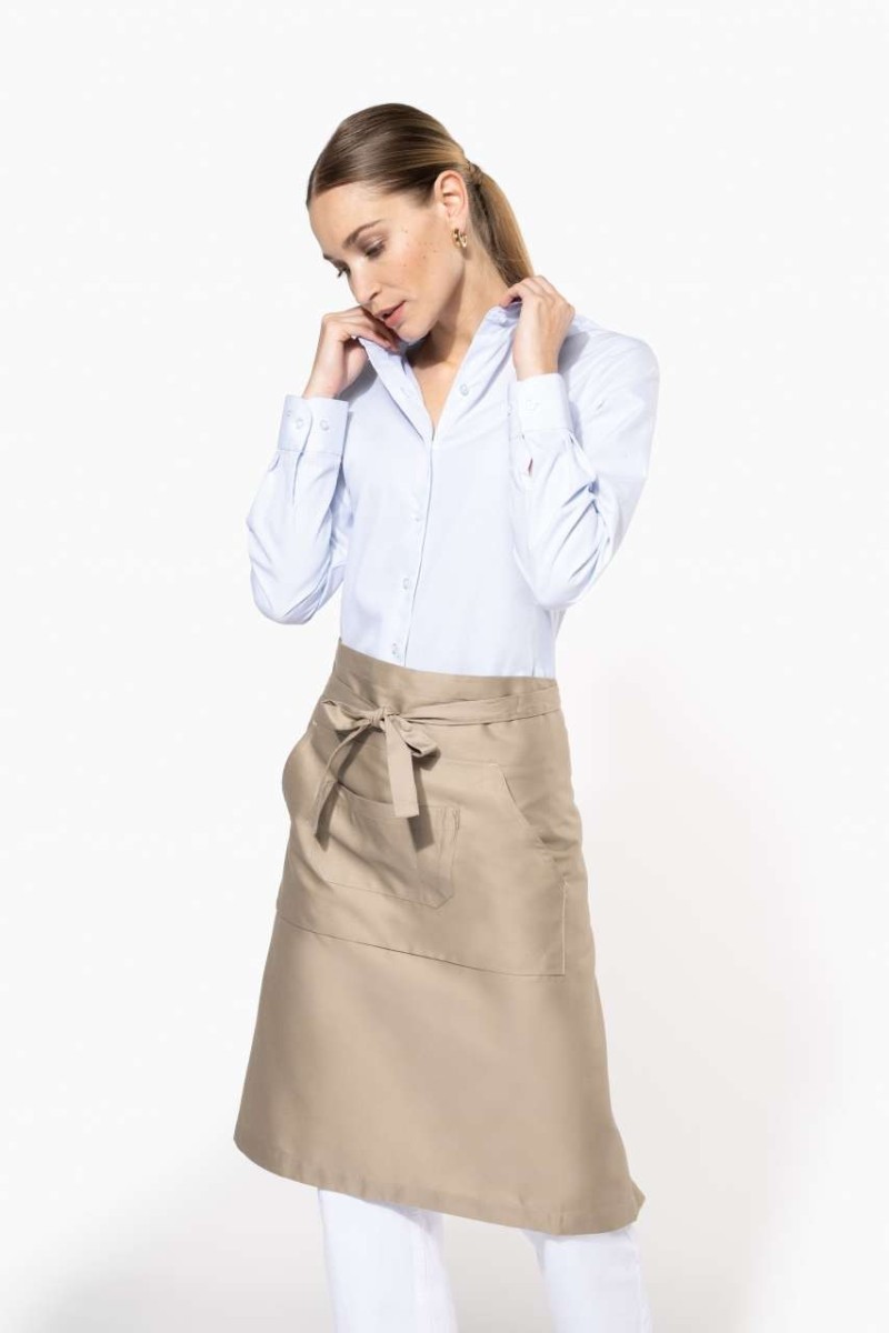 POLYCOTTON LONG APRON