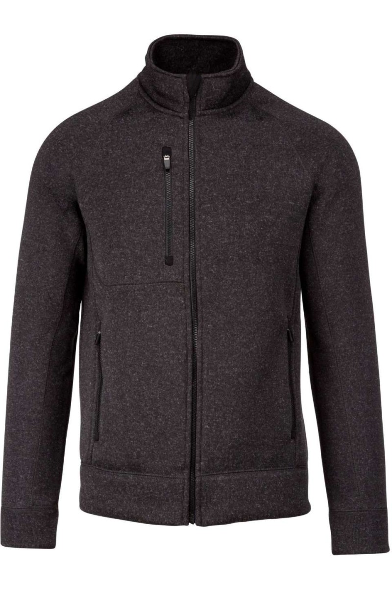 MEN'S FULL ZIP HEATHER JACKET
