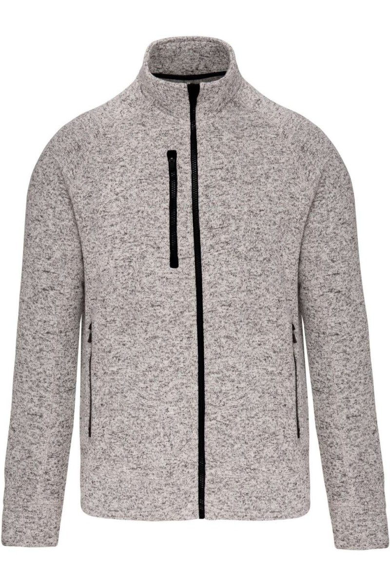 MEN'S FULL ZIP HEATHER JACKET