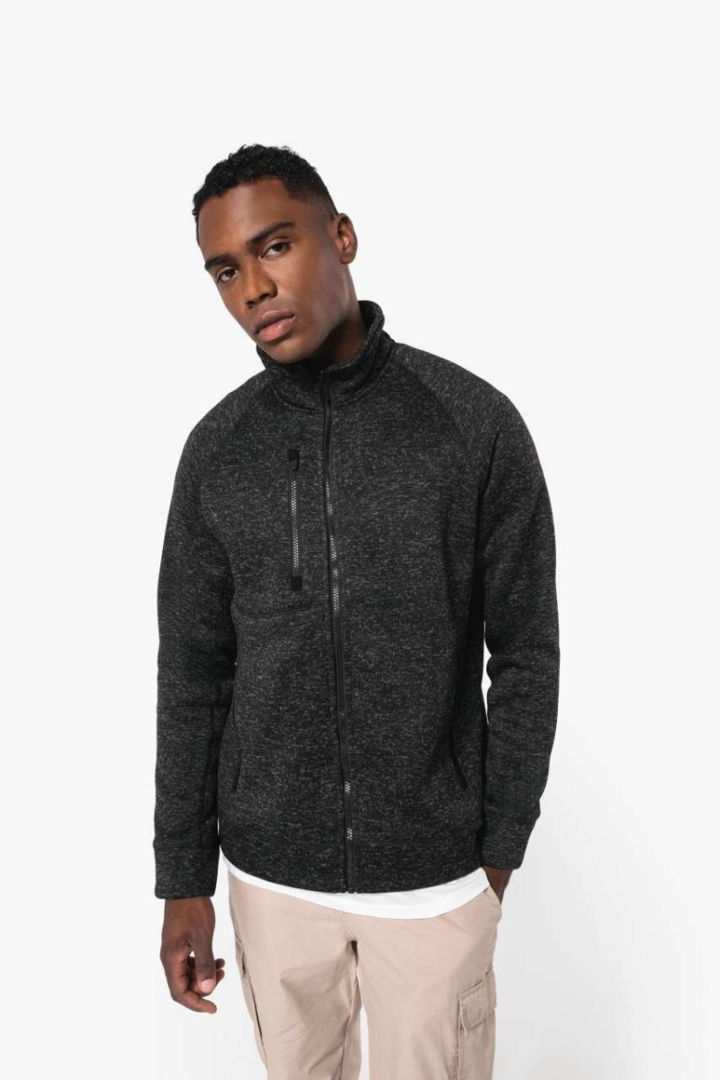 MEN'S FULL ZIP HEATHER JACKET