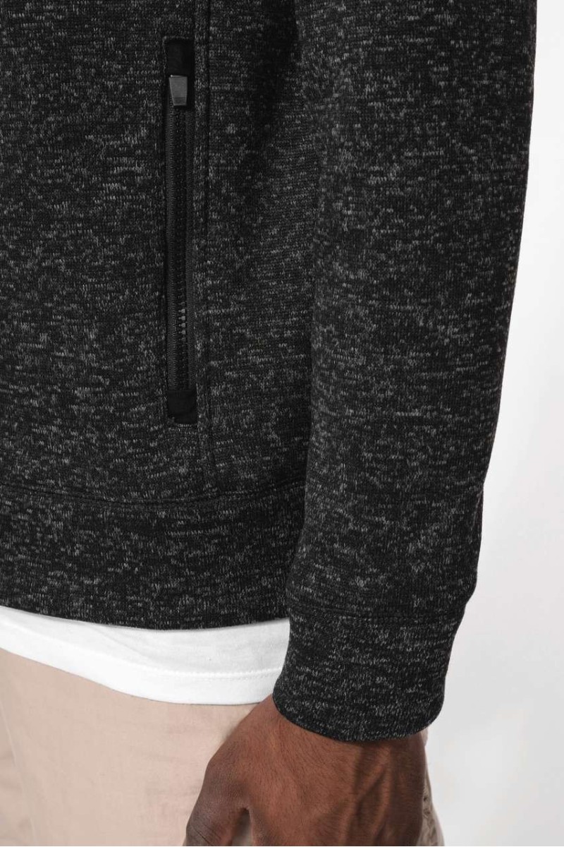 MEN'S FULL ZIP HEATHER JACKET