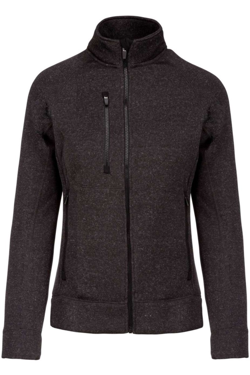 LADIES' FULL ZIP HEATHER JACKET