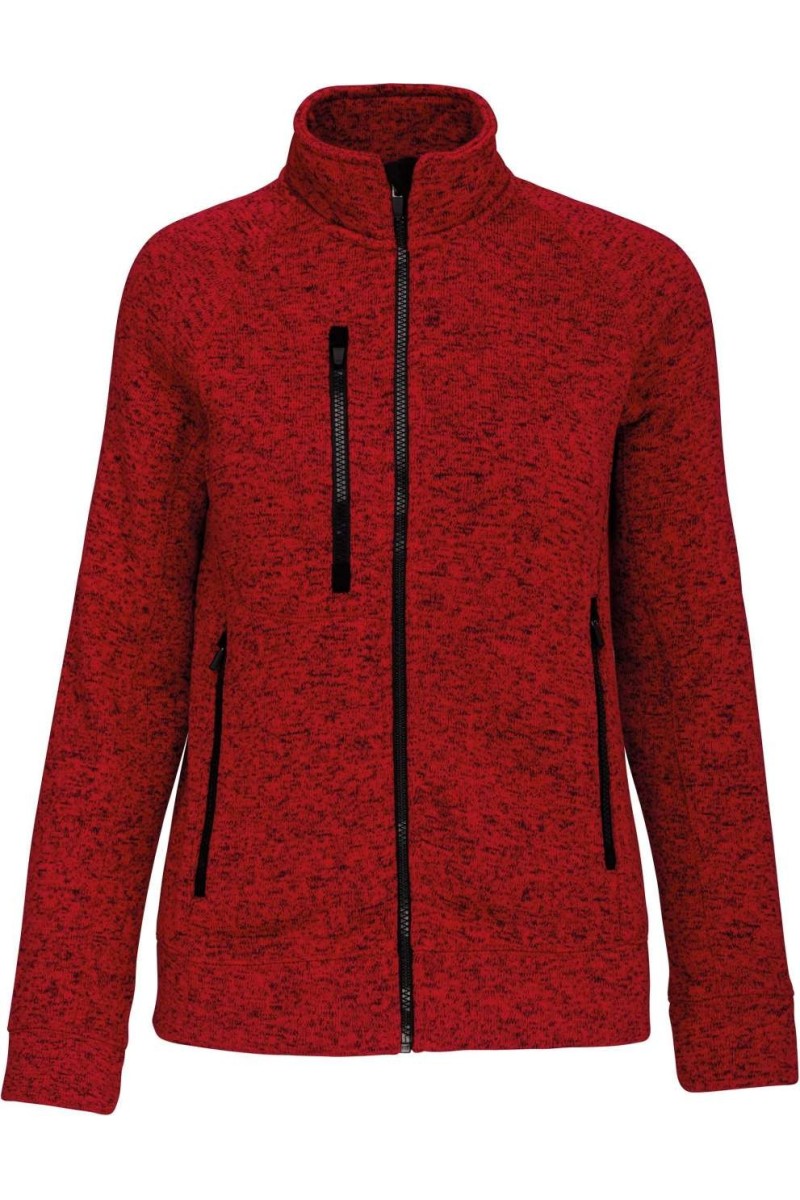LADIES' FULL ZIP HEATHER JACKET