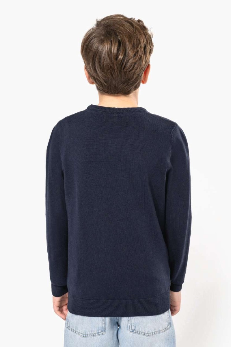 KIDS' V-NECK JUMPER
