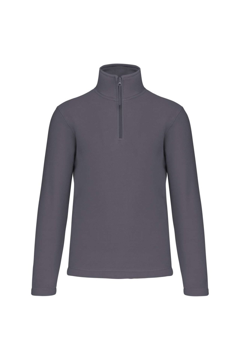 ENZO - ZIP NECK MICROFLEECE JACKET