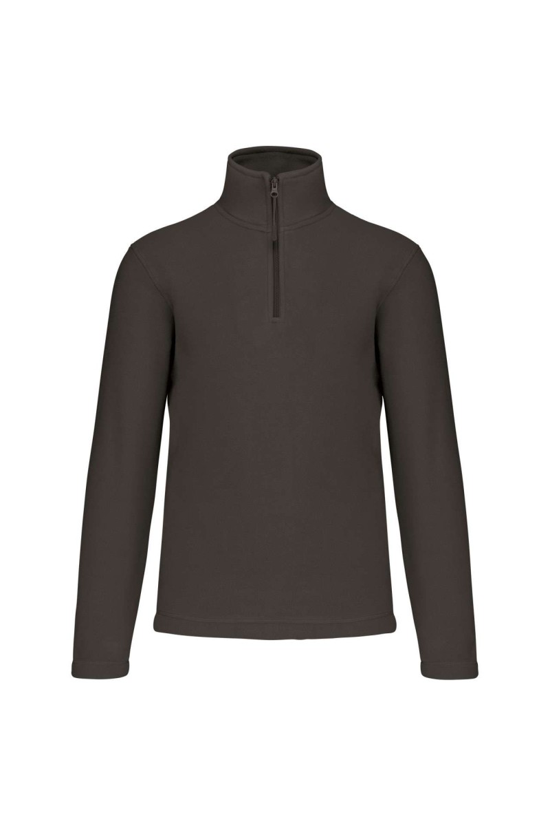 ENZO - ZIP NECK MICROFLEECE JACKET