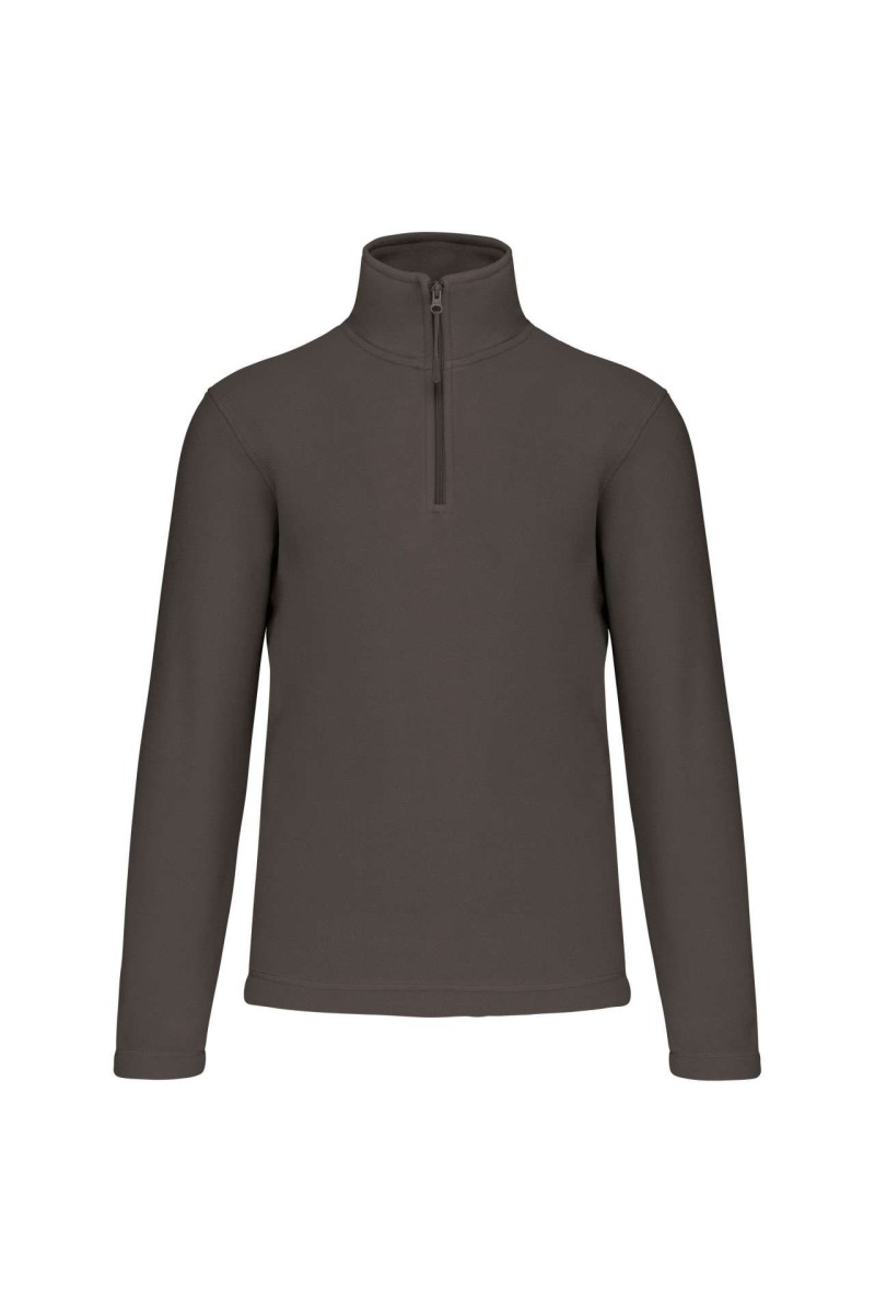 ENZO - ZIP NECK MICROFLEECE JACKET