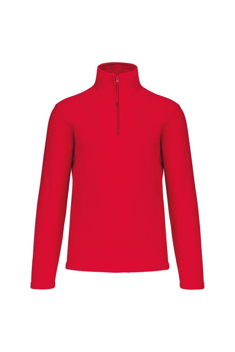 ENZO - ZIP NECK MICROFLEECE JACKET