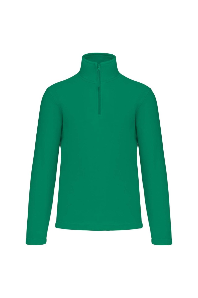 ENZO - ZIP NECK MICROFLEECE JACKET