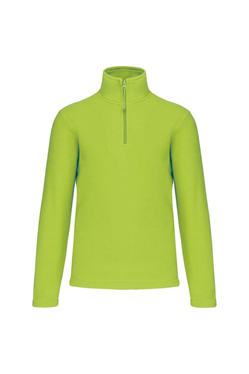 ENZO - ZIP NECK MICROFLEECE JACKET