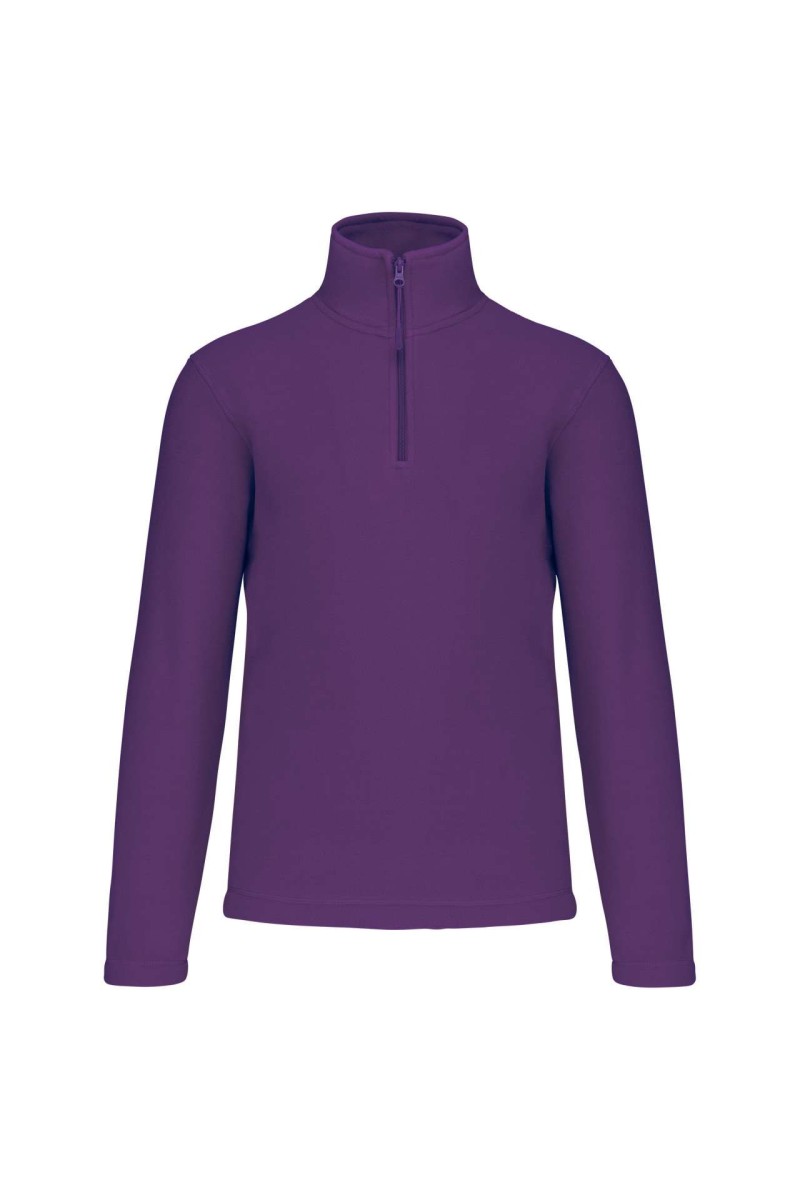 ENZO - ZIP NECK MICROFLEECE JACKET