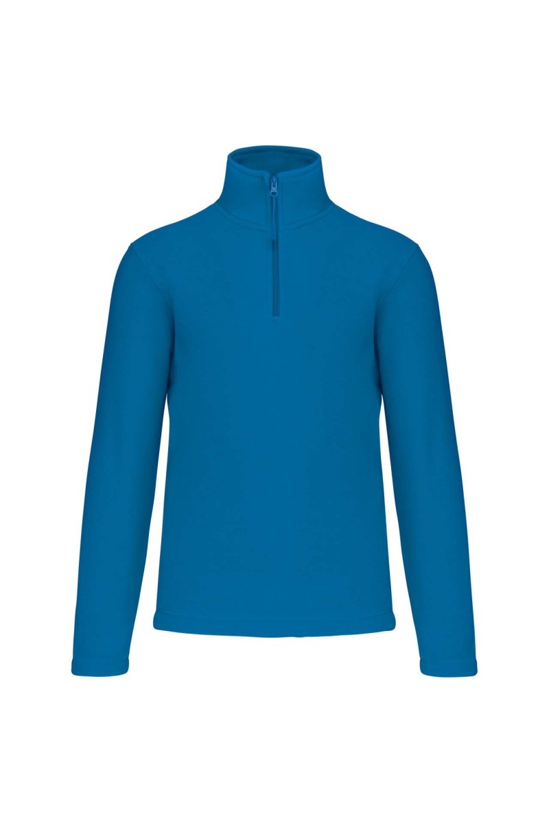 ENZO - ZIP NECK MICROFLEECE JACKET
