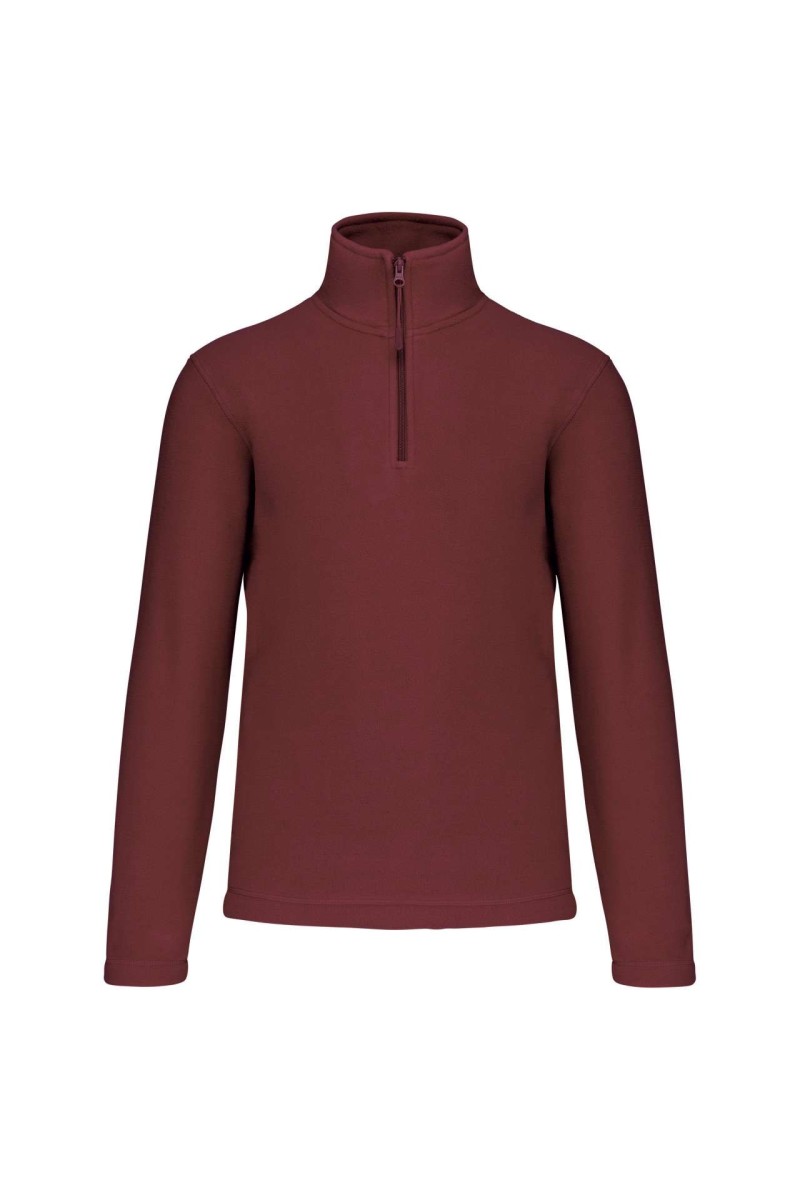 ENZO - ZIP NECK MICROFLEECE JACKET
