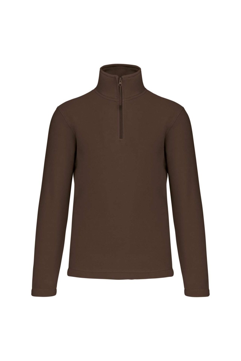 ENZO - ZIP NECK MICROFLEECE JACKET