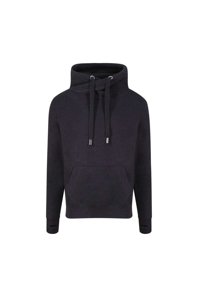 CROSS NECK HOODIE