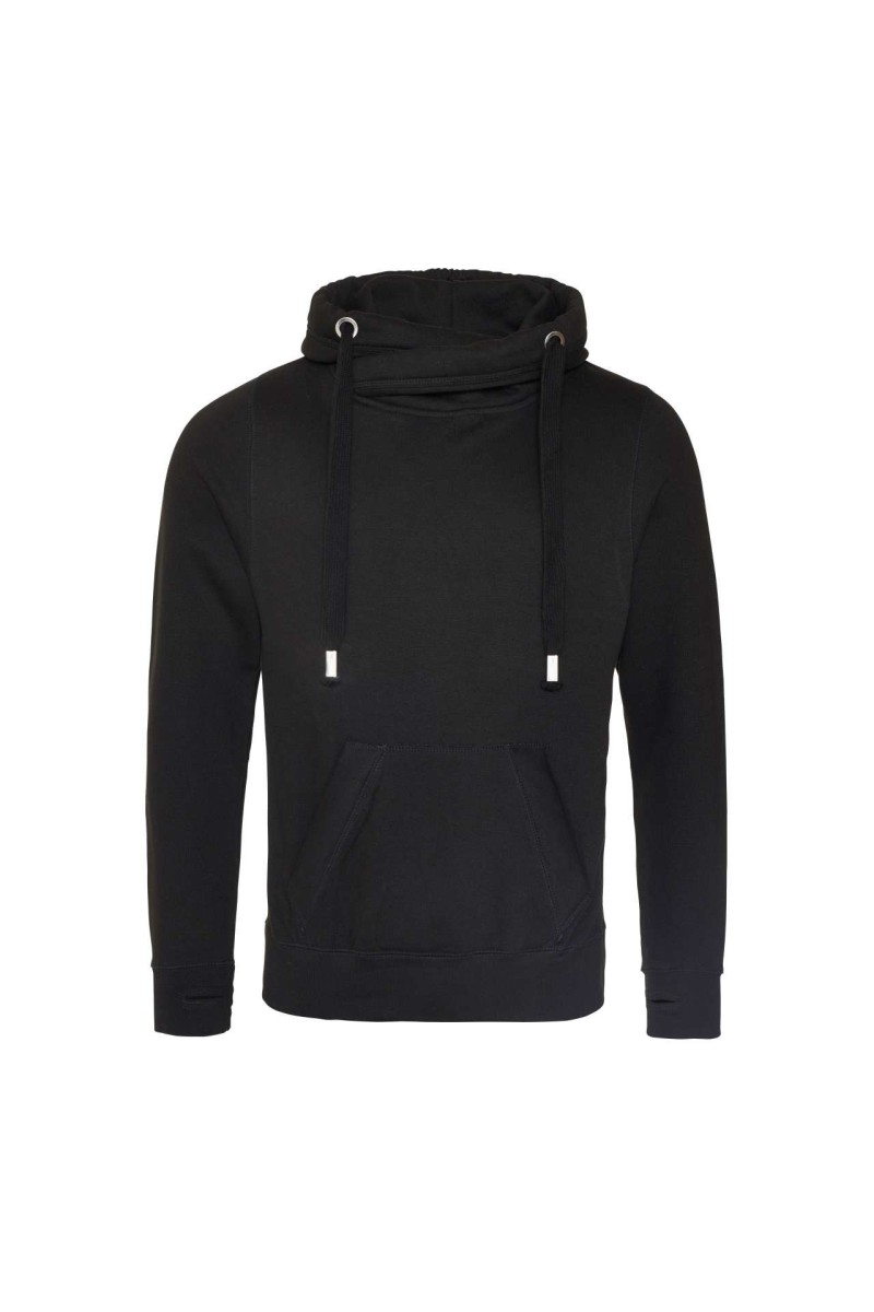 CROSS NECK HOODIE
