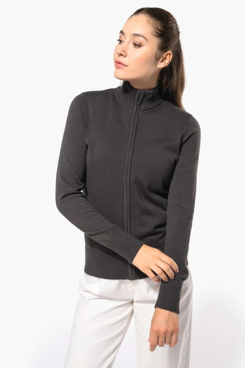 LADIES' FULL ZIP CARDIGAN