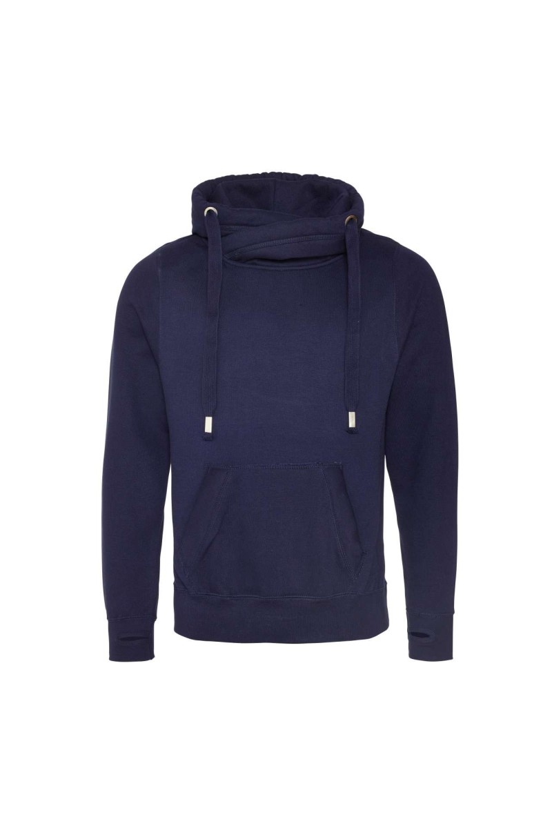 CROSS NECK HOODIE