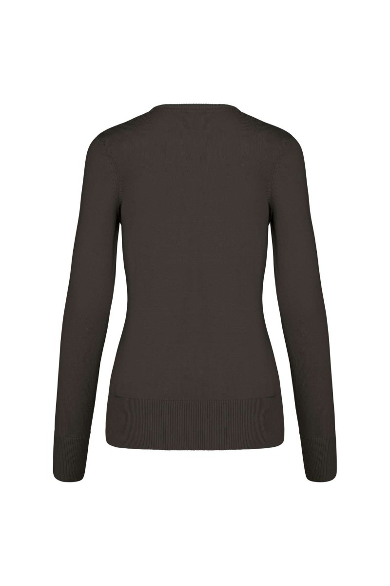 LADIES' V-NECK JUMPER