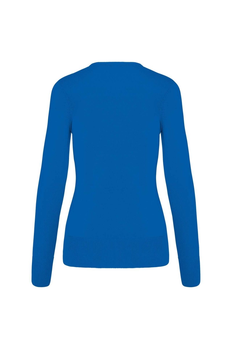 LADIES' V-NECK JUMPER