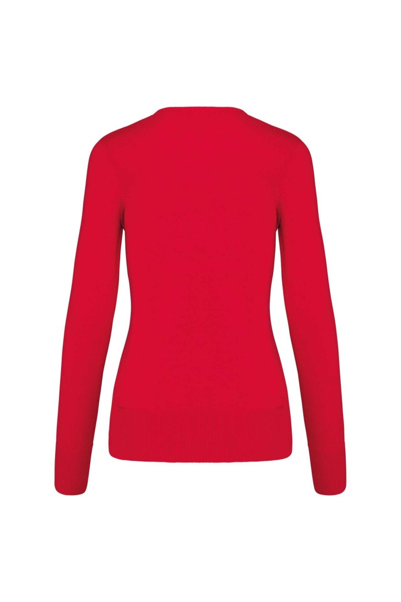 Pulover cu guler V pentru femei