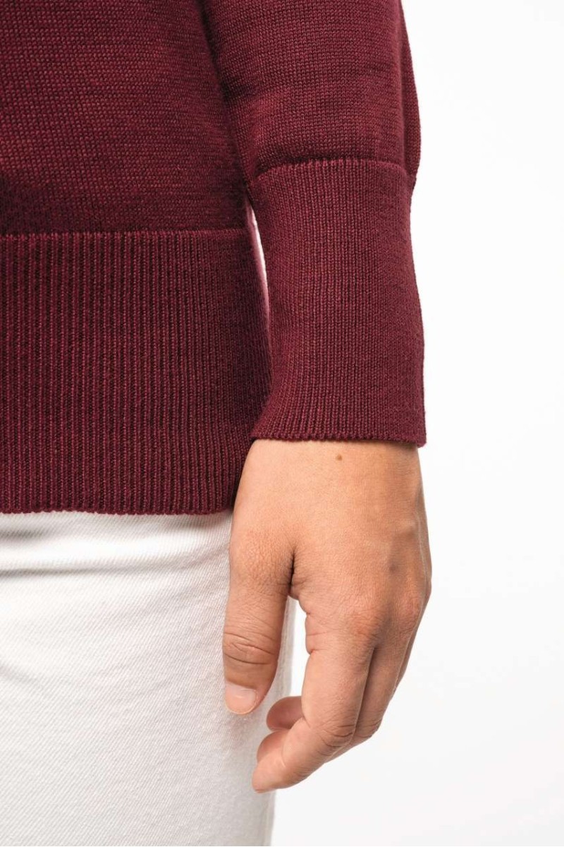 LADIES' V-NECK JUMPER