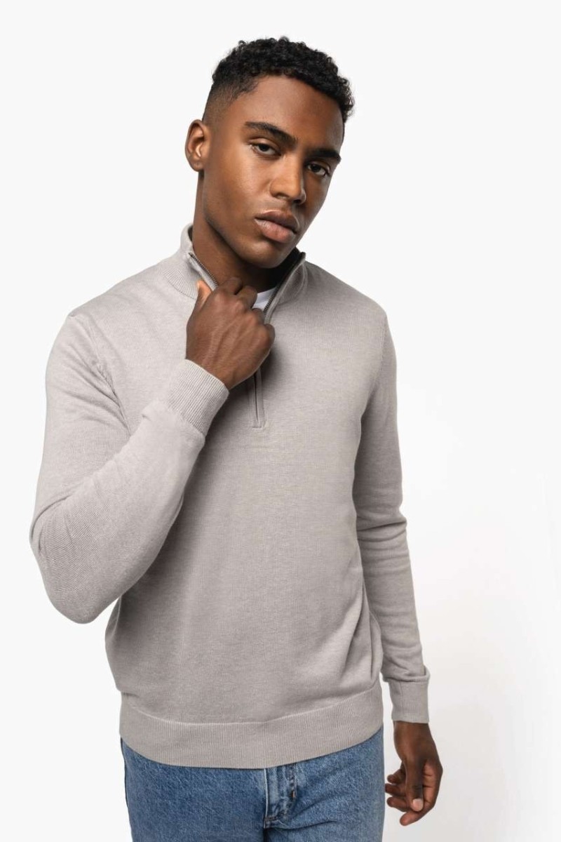 MEN'S ZIP NECK JUMPER