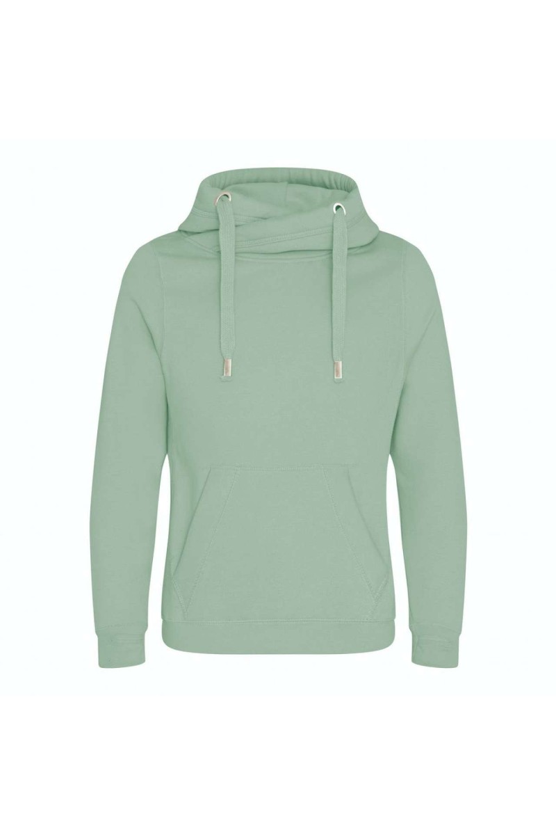 CROSS NECK HOODIE