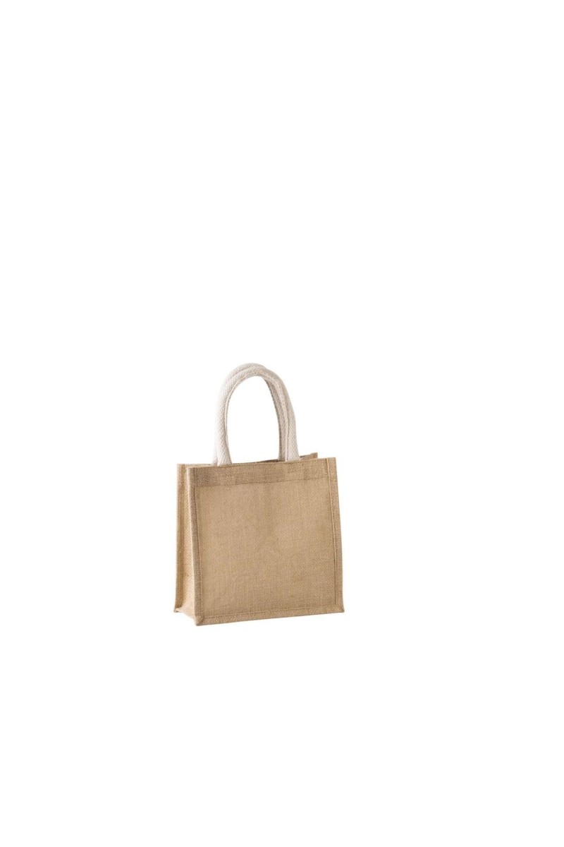JUTE CANVAS TOTE - SMALL