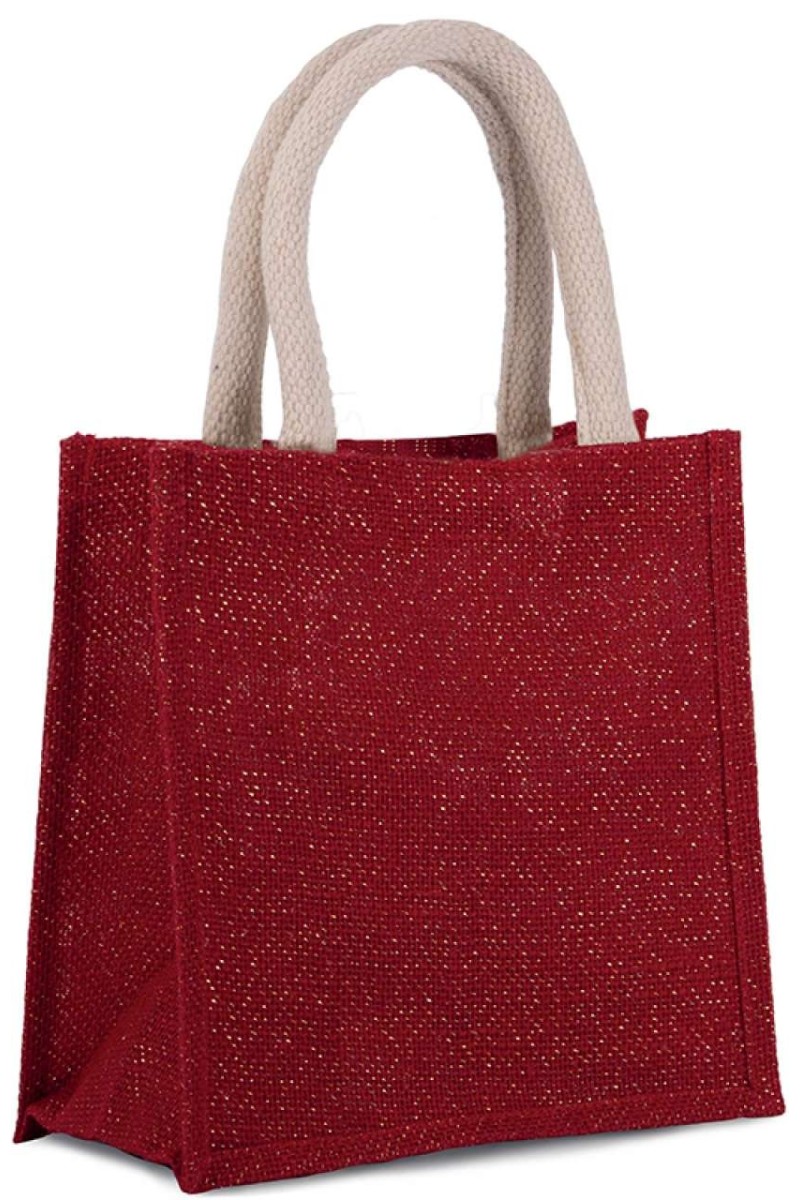 JUTE CANVAS TOTE - SMALL
