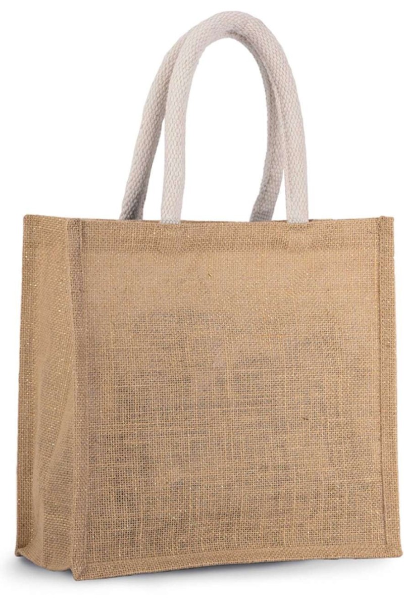 JUTE CANVAS TOTE - MEDIUM
