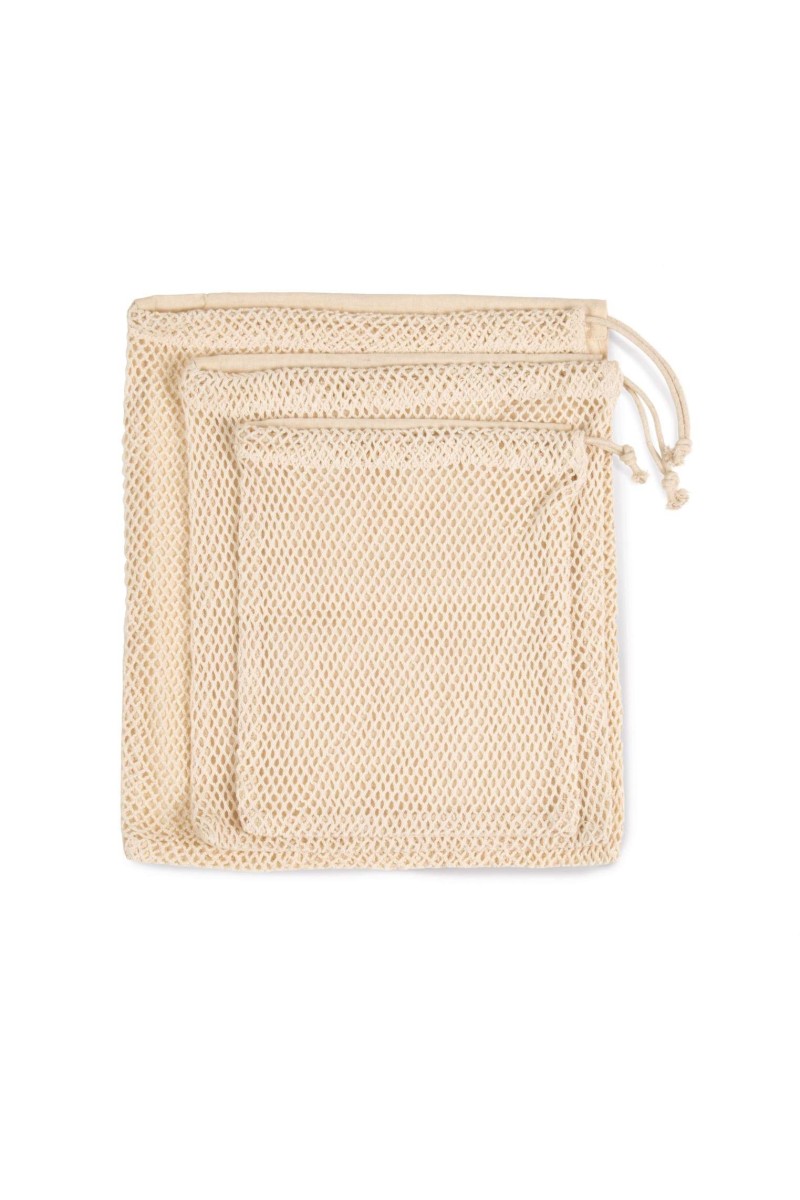 MESH BAG WITH DRAWSTRING CARRY HANDLE