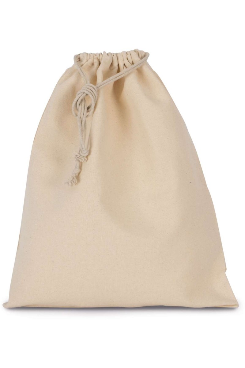 COTTON BAG WITH DRAWCORD CLOSURE - LARGE SIZE