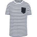 Striped White/Navy