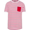 Striped White/Red