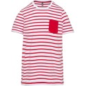 Striped White/Red