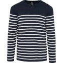 Striped Navy/Off White