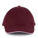 Burgundy/White